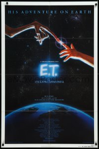 9j0195 E.T. THE EXTRA TERRESTRIAL 1sh 1983 Steven Spielberg, Alvin art, continuous release!