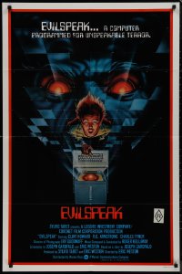 9j0212 EVILSPEAK int'l 1sh 1981 computer programmed for unspeakable terror, C.W. Taylor sci-fi art!