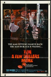 9j0228 FOR A FEW DOLLARS MORE 1sh 1967  the man with no name, Clint Eastwood, cool art!