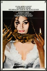 9j0243 GHOSTS - ITALIAN STYLE style B 1sh 1968 Questi fantasmi, sexy Sophia Loren close up!