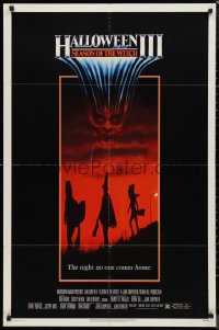 9j0265 HALLOWEEN III 1sh 1982 Season of the Witch, horror sequel, the night no one comes home!