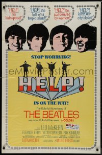 9j0273 HELP 1sh 1965 great images of The Beatles, John, Paul, George & Ringo, rock & roll classic!