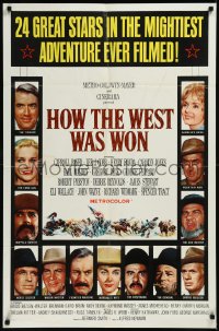 9j0281 HOW THE WEST WAS WON 1sh 1964 John Ford, 24 great stars in mightiest adventure!