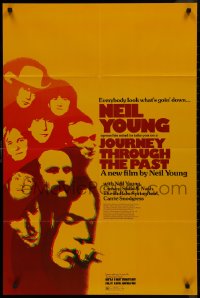 9j0302 JOURNEY THROUGH THE PAST 25x37 1sh 1973 Neil Young, everybody look what's goin' down!