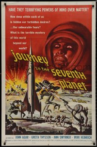 9j0303 JOURNEY TO THE SEVENTH PLANET 1sh 1961 they have terrifying powers of mind over matter!