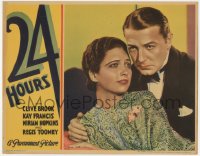 9j0637 24 HOURS LC 1931 best close portrait of Clive Brook & beautiful Kay Francis, ultra rare!