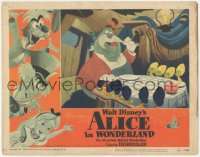 9j0641 ALICE IN WONDERLAND LC #8 1951 Disney cartoon classic, scene of walrus & oyster kids!