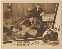 9j0646 ANY OLD PORT LC 1932 Stan Laurel & Oliver Hardy fighting with big man on ground, ultra rare!