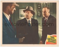 9j0648 ASPHALT JUNGLE LC #3 1950 Sam Jaffe watches Sterling Hayden pointing gun at Louis Calhern!