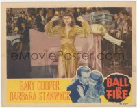 9j0649 BALL OF FIRE LC 1941 sexy Barbara Stanwyck as Sugarpuss O'Shea dancing in skimpy outfit!