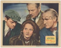 9j0655 BELOVED ENEMY LC 1936 worried Merle Oberon between glaring Donald Crisp & Jerome Cowan!