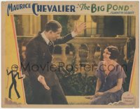 9j0657 BIG POND LC 1930 great image of Maurice Chevalier making Claudette Colbert laugh, rare!