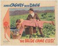 9j0669 BRIDE CAME C.O.D. LC 1941 James Cagney picking cactus needles out of Bette Davis' butt!
