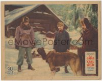 9j0682 CALL OF THE WILD LC 1935 Clark Gable & Jack Oakie smiling at Buck the St. Bernard dog!