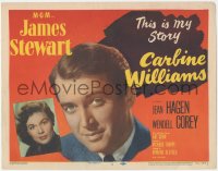 9j0573 CARBINE WILLIAMS TC 1952 James Stewart as the man who builds a gun in prison, Jean Hagen