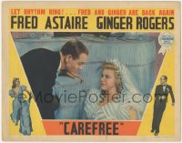 9j0685 CAREFREE LC 1938 Fred Astaire looks down on Ginger Rogers on floor in bridal gown!