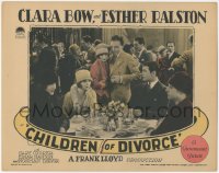 9j0688 CHILDREN OF DIVORCE LC 1927 Gary Cooper stares at young Clara Bow in crowded nightclub, rare!