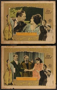 9j1152 DEMI-BRIDE 2 LCs 1927 great images of young Norma Shearer in MGM comedy, ultra rare!