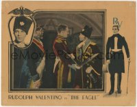 9j0715 EAGLE LC 1925 great close up of Cossack Ruldolph Valentino talking to two officers!