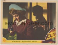 9j0720 FINGERS AT THE WINDOW LC 1942 great image of unsuspecting Laraine Day about to be attacked!