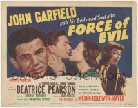 9j0584 FORCE OF EVIL TC 1948 John Garfield between Beatrice Pearson & sexy bad Marie Windsor!
