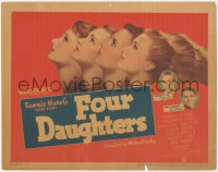 9j0586 FOUR DAUGHTERS TC 1938 all four Lane sisters, John Garfield's first movie ever, ultra rare!
