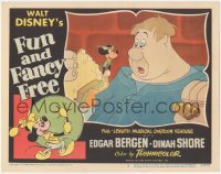 9j0733 FUN & FANCY FREE LC #2 1947 giant finds tiny Mickey Mouse in his sandwich, Disney cartoon!