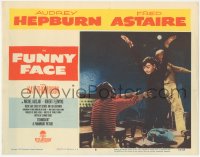 9j0734 FUNNY FACE LC #8 1957 great c/u of sexy Audrey Hepburn dancing in nightclub, Stanley Donen!