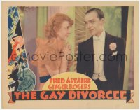 9j0740 GAY DIVORCEE LC 1934 great close up of Fred Astaire smiling at Ginger Rogers, ultra rare!