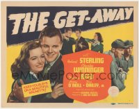 9j0589 GET-AWAY TC 1941 Robert Sterling, first movie for beautiful brunette Donna Reed!