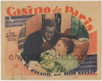 9j0747 GO INTO YOUR DANCE int'l LC 1935 Al Jolson in blackface with Ruby Keeler, Casino de Paris!