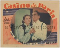 9j0748 GO INTO YOUR DANCE int'l LC 1935 c/u of Al Jolson dancing with Patsy Kelly, Casino de Paris!