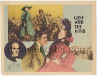 9j0753 GONE WITH THE WIND LC #7 R1947 art of Clark Gable & Vivien Leigh, Leslie Howard in inset!