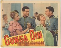 9j0760 GUNGA DIN LC 1939 close up of Cary Grant, Douglas Fairbanks Jr. & Joan Fontaine at dance!