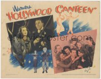 9j0769 HOLLYWOOD CANTEEN LC 1944 Bette Davis with Jack Benny playing violin, Eddie Cantor