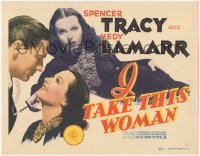 9j0594 I TAKE THIS WOMAN TC 1940 two images of beautiful Hedy Lamarr, Spencer Tracy, very rare!