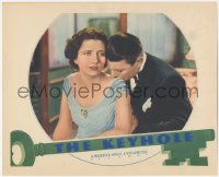 9j0789 KEYHOLE LC 1933 c/u of sexy Kay Francis & private eye George Brent in tuxedo, ultra rare!