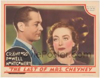 9j0797 LAST OF MRS. CHEYNEY LC 1937 Robert Montgomery tells Joan Crawford he's in love with her!