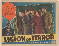 9j0800 LEGION OF TERROR LC 1936 c/u of Bruce Cabot arresting Marguerite Churchill by soldiers!
