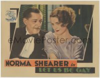 9j0803 LET US BE GAY LC 1930 c/u of Gilbert Emery staring at sexy young Norma Shearer, ultra rare!