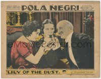9j0806 LILY OF THE DUST LC 1924 c/u of Pola Negri toasting with Ben Lyon & old man, very rare!