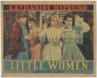 9j0809 LITTLE WOMEN LC 1933 Katharine Hepburn, Joan Bennett, Jean Parker & Frances Dee say goodbye!