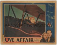 9j0816 LOVE AFFAIR LC 1932 best c/u of Dorothy Mackaill flying plane, Bogart in border, ultra rare!