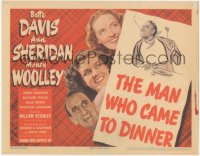 9j0599 MAN WHO CAME TO DINNER TC 1942 Bette Davis, Ann Sheridan, Jimmy Durante, Monty Woolley, rare!