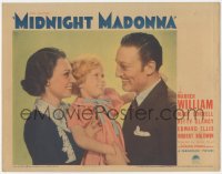 9j0836 MIDNIGHT MADONNA LC 1937 best portrait of Warren William, Mady Correll & Kitty Clancy, rare!