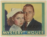 9j0843 MYSTERY HOUSE LC 1938 best close up of sexy young nurse Ann Sheridan & Dick Purcell!