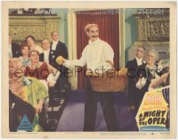 9j0846 NIGHT AT THE OPERA LC #4 R1948 Groucho Marx pitches food from basket to shocked operagoers!