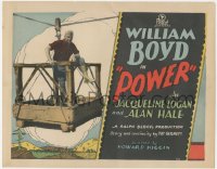 9j0610 POWER TC 1928 great image of dam builder William Boyd on cable car!