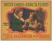 9j0881 PRIVATE LIVES OF ELIZABETH & ESSEX LC 1939 close up of Bette Davis & Olivia De Havilland!