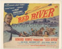 9j0613 RED RIVER TC 1948 John Wayne, Montgomery Clift, sexy Joanne Dru, directed by Howard Hawks!